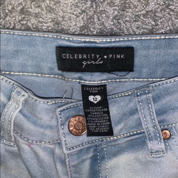 Light blue straight jeggings. - Picture 2 of 2